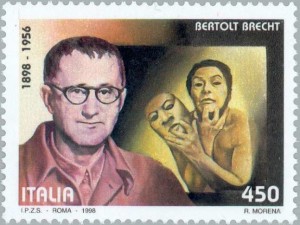 Bertolt Brecht - italienische Briefmarke 1998