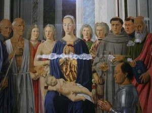 Japanpapier damit die Farbe nicht abblättert - die Pala Montefeltro von Piero della Francesca (um 1474)